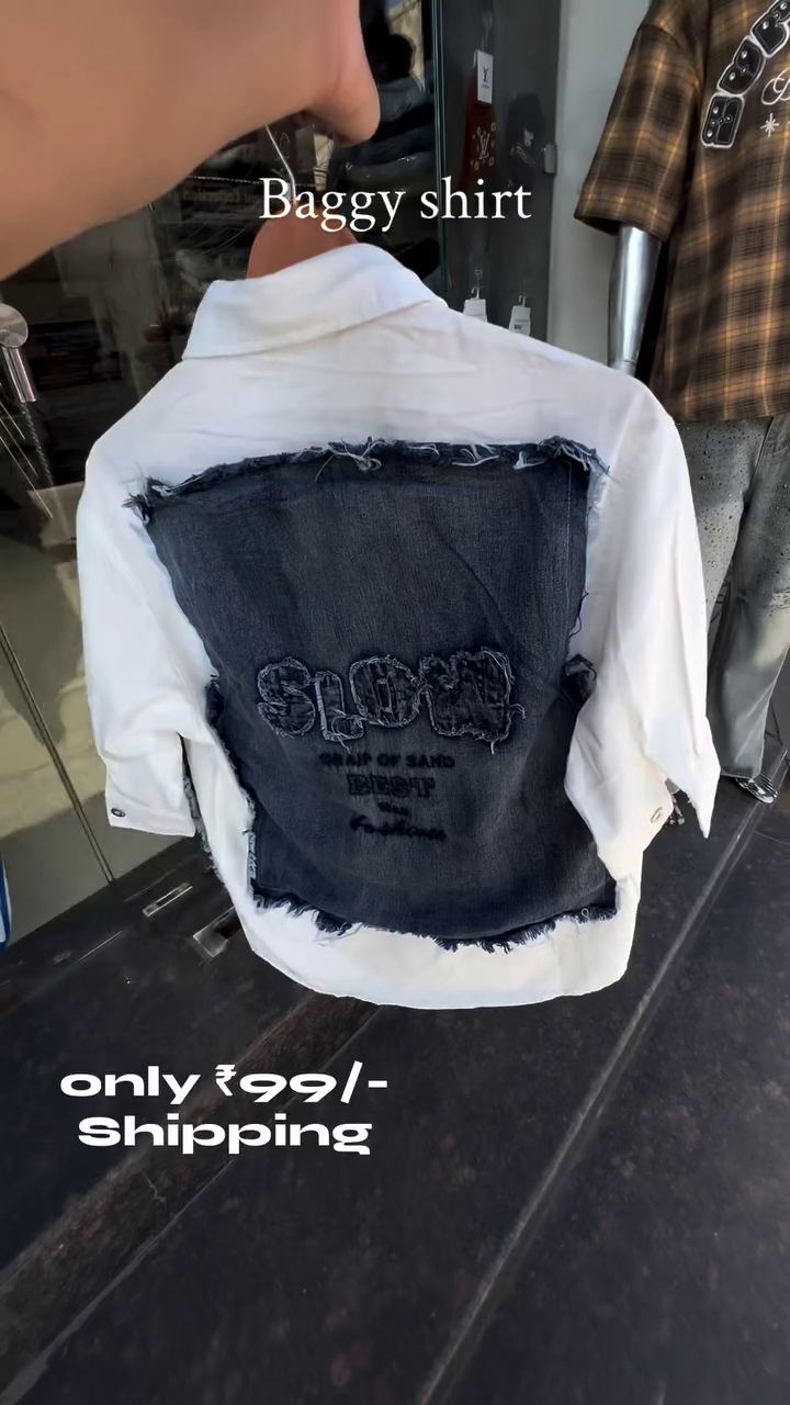 Black Oversized Patchwork