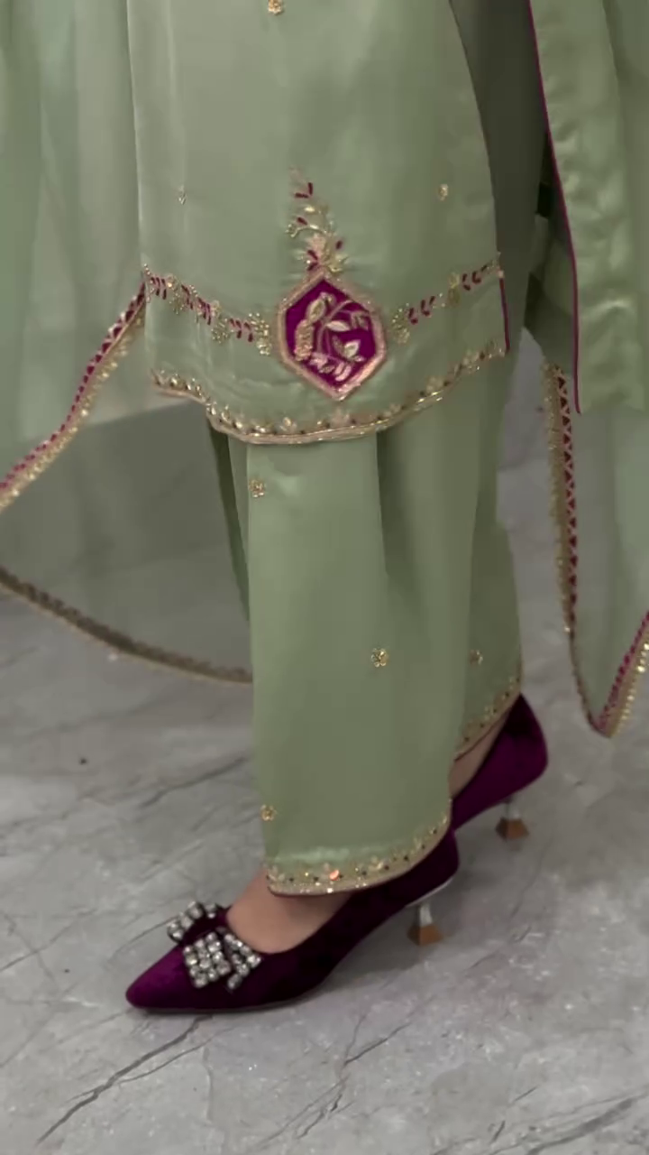 Mint Green Traditional Suit