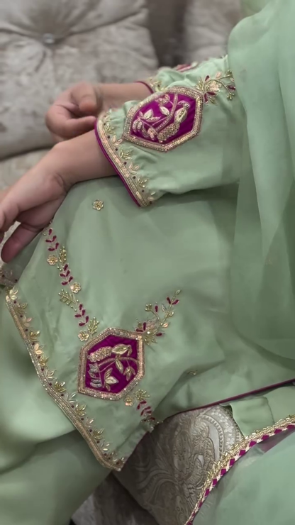 Mint Green Traditional Suit
