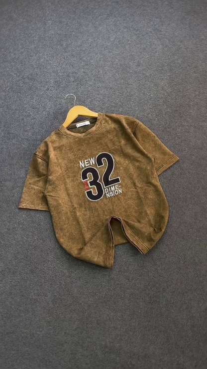 Acid Wash Graphic Oversized T-Shirt